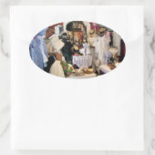 STICKER OVALE ANGLETERRE VICTORIENNE (Sac)