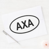 Sticker Ovale Anguilla AXA (Enveloppe)