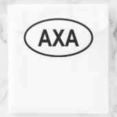 Sticker Ovale Anguilla AXA (Sac)