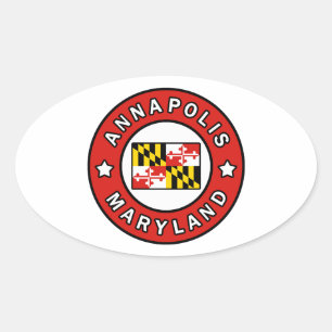 Sticker Ovale Annapolis Maryland
