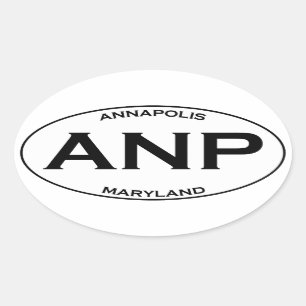 Sticker Ovale ANP - Annapolis le Maryland