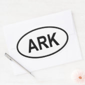Sticker Ovale Antarctique "ARK" (Enveloppe)