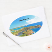 Sticker Ovale Antigua (Enveloppe)