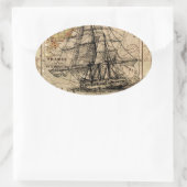 Sticker Ovale Antique Old General France (Sac)