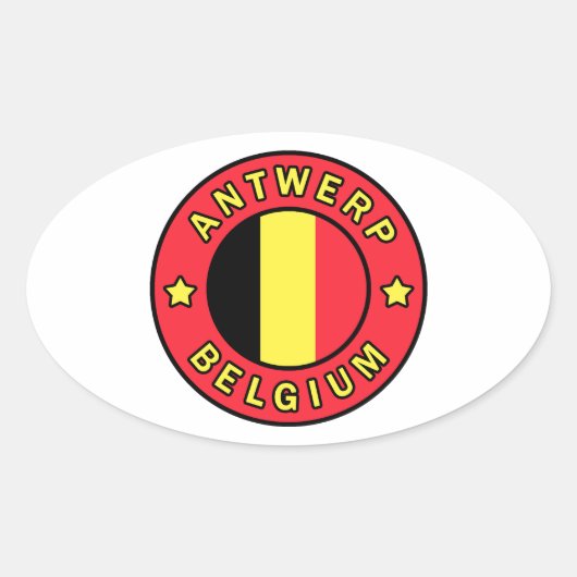 Sticker Ovale Anvers Belgique (Devant)