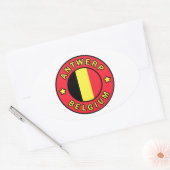 Sticker Ovale Anvers Belgique (Enveloppe)