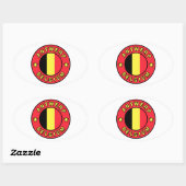 Sticker Ovale Anvers Belgique (Feuille)