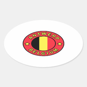 Sticker Ovale Anvers Belgique