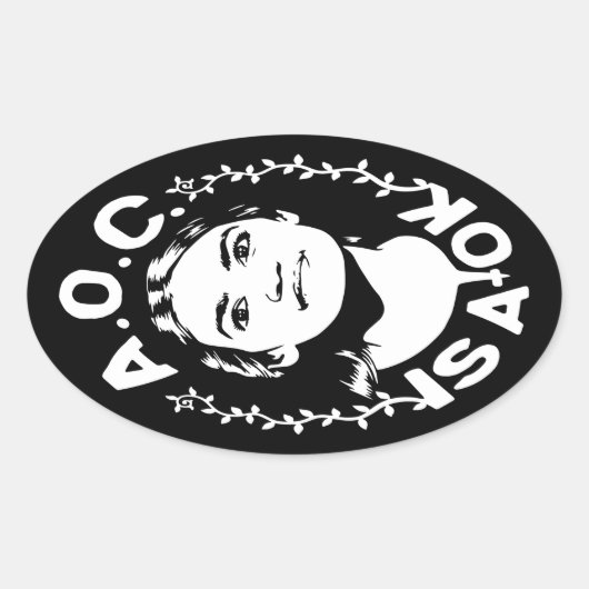 Sticker Ovale AOC est un A-OK (Devant)