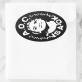 Sticker Ovale AOC est un A-OK (Sac)