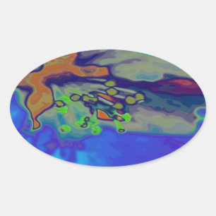 Sticker Ovale Apfelblüte