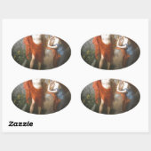 Sticker Ovale apollo & muses (Feuille)