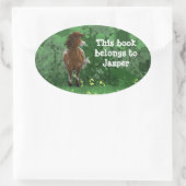 Sticker Ovale Appaloosa Peint Pony (Sac)