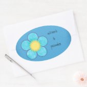Sticker Ovale Aqua Sunshine Oval (Enveloppe)