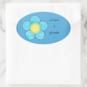 Sticker Ovale Aqua Sunshine Oval (Sac)