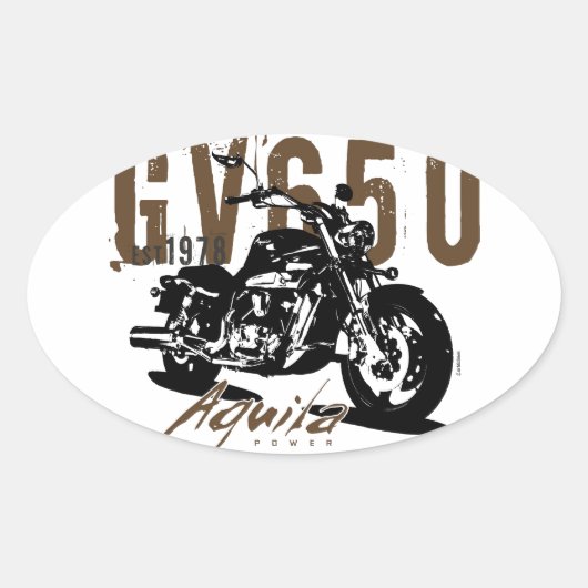 Sticker Ovale Aquila L'Aigle (Devant)