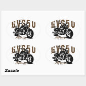 Sticker Ovale Aquila L'Aigle (Feuille)