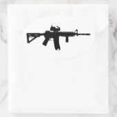 Sticker Ovale ar15 (Sac)