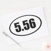 Sticker Ovale ar15 5,56 (Enveloppe)