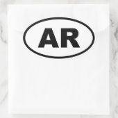Sticker Ovale AR Arkansas (Sac)
