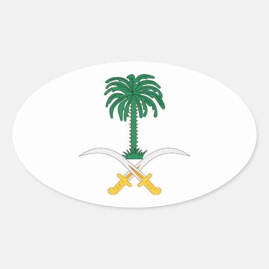 Sticker Ovale Arabie Saoudite (Devant)