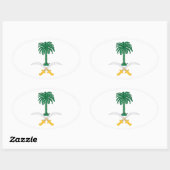 Sticker Ovale Arabie Saoudite (Feuille)