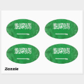 Sticker Ovale Arabie saoudite (Feuille)