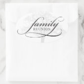 Sticker Ovale Arborescence de réunion familiale (Sac)