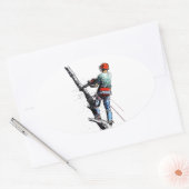 Sticker Ovale Arboriste Tree Surgeon (Enveloppe)