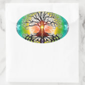 Sticker Ovale Arbre De Vie (Sac)