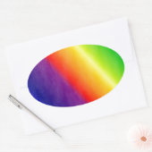 Sticker Ovale Arc-en-ciel (Enveloppe)