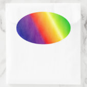 Sticker Ovale Arc-en-ciel (Sac)