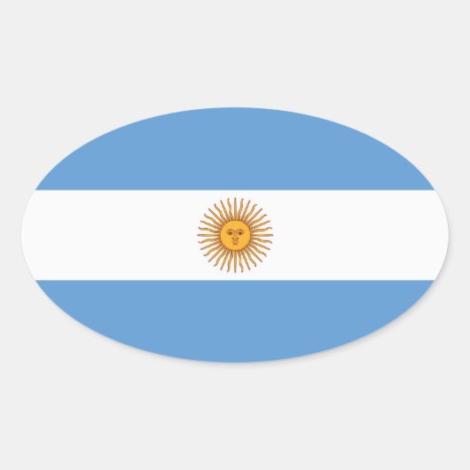 STICKER OVALE ARGENTINE (Devant)