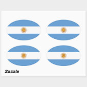 STICKER OVALE ARGENTINE (Feuille)