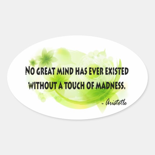 Sticker Ovale Aristote (Devant)
