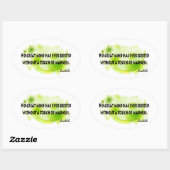 Sticker Ovale Aristote (Feuille)