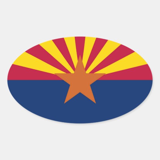Sticker Ovale Arizona (Devant)