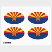 Sticker Ovale Arizona (Feuille)