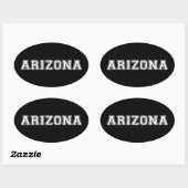 Sticker Ovale Arizona (Feuille)