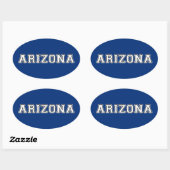 Sticker Ovale Arizona (Feuille)