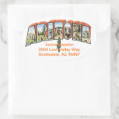 Sticker Ovale Arizona (Sac)