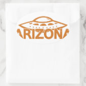 Sticker Ovale Arizona UFO (Sac)