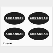 Sticker Ovale Arkansas (Feuille)