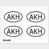 Sticker Ovale Arkham (Feuille)