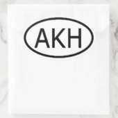 Sticker Ovale Arkham (Sac)