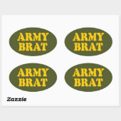 STICKER OVALE ARMÉE BRAT (Feuille)