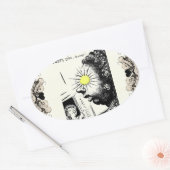 Sticker Ovale Arménien Dit (Enveloppe)