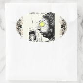 Sticker Ovale Arménien Dit (Sac)