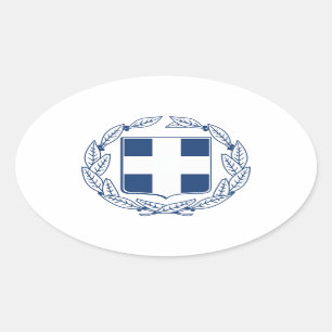 Sticker Ovale Armoiries de Grèce