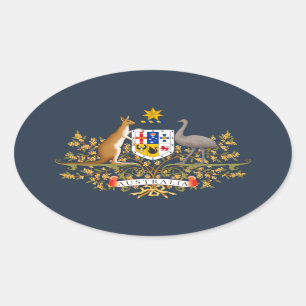 Sticker Ovale Armoiries de l'Australie